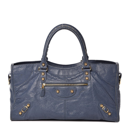 Balenciaga Agneau Giant 12 Gold Hardware Part Time Bleu Persan 1 of 16