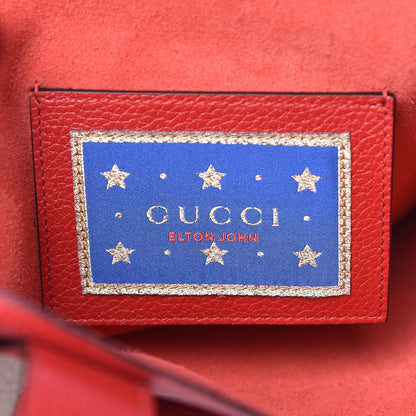 Gucci Calfskin Elton John Levon-Goodbye Tote Red 7 of 12