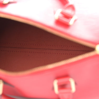 Louis Vuitton Epi Speedy 25 Castillan Red 7 of 10
