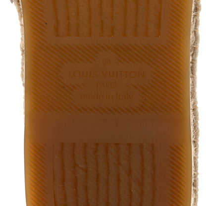 Louis Vuitton Canvas Mens Bidart Espadrilles 7 White Blue 6 of 7