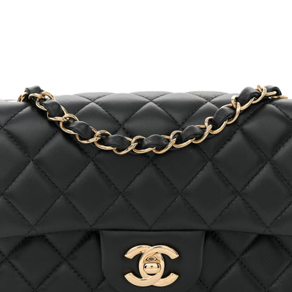 Chanel Lambskin Quilted Mini Rectangular Flap Black 8 of 11