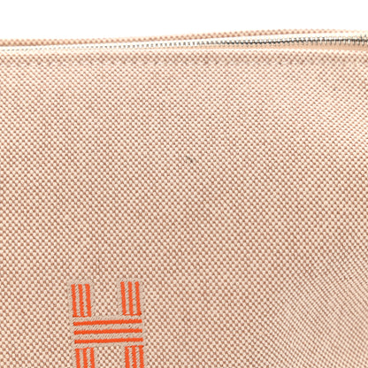 Hermes Canvas Small Bride-A-Brac Pouch Natural Orange 8 of 9
