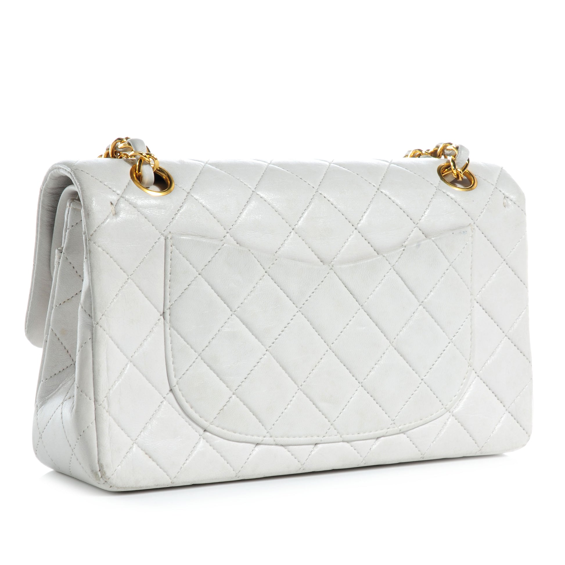 Chanel Lambskin Quilted Small Double Flap White 3 of 8