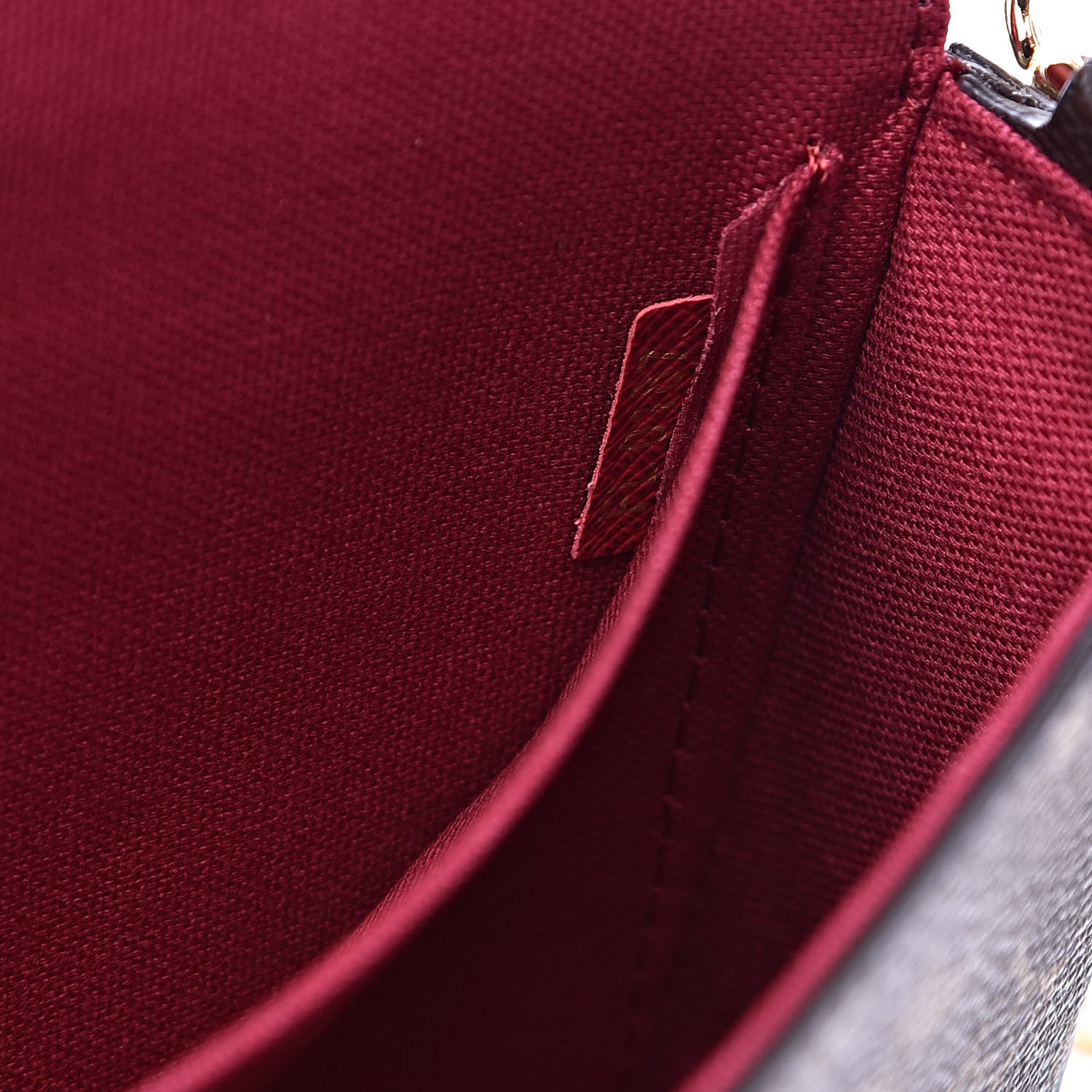 Louis Vuitton Monogram Pochette Felicie Chain Wallet Fuchsia 7 of 13