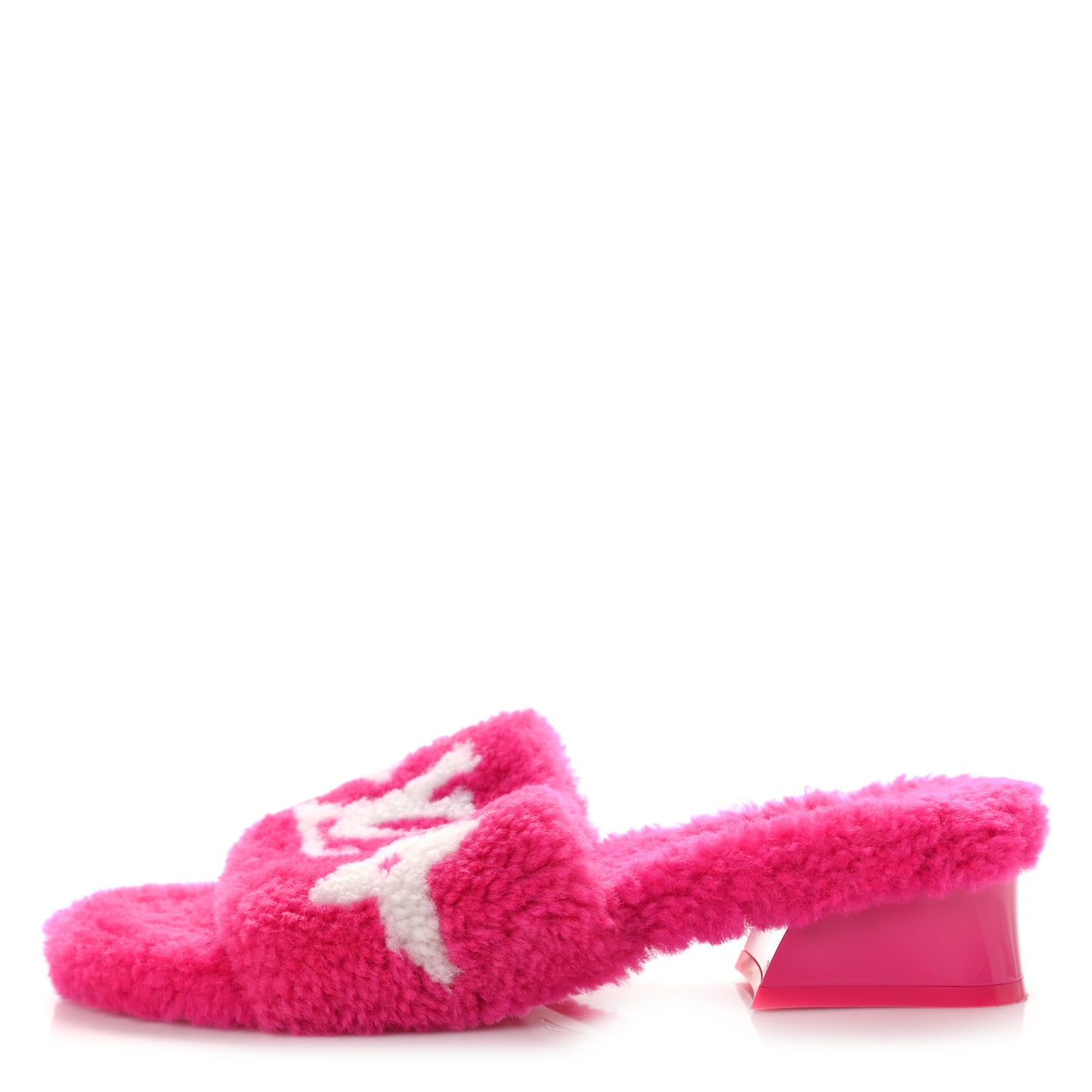 Shearling Magnetic Mule 39 Fuchsia Pink