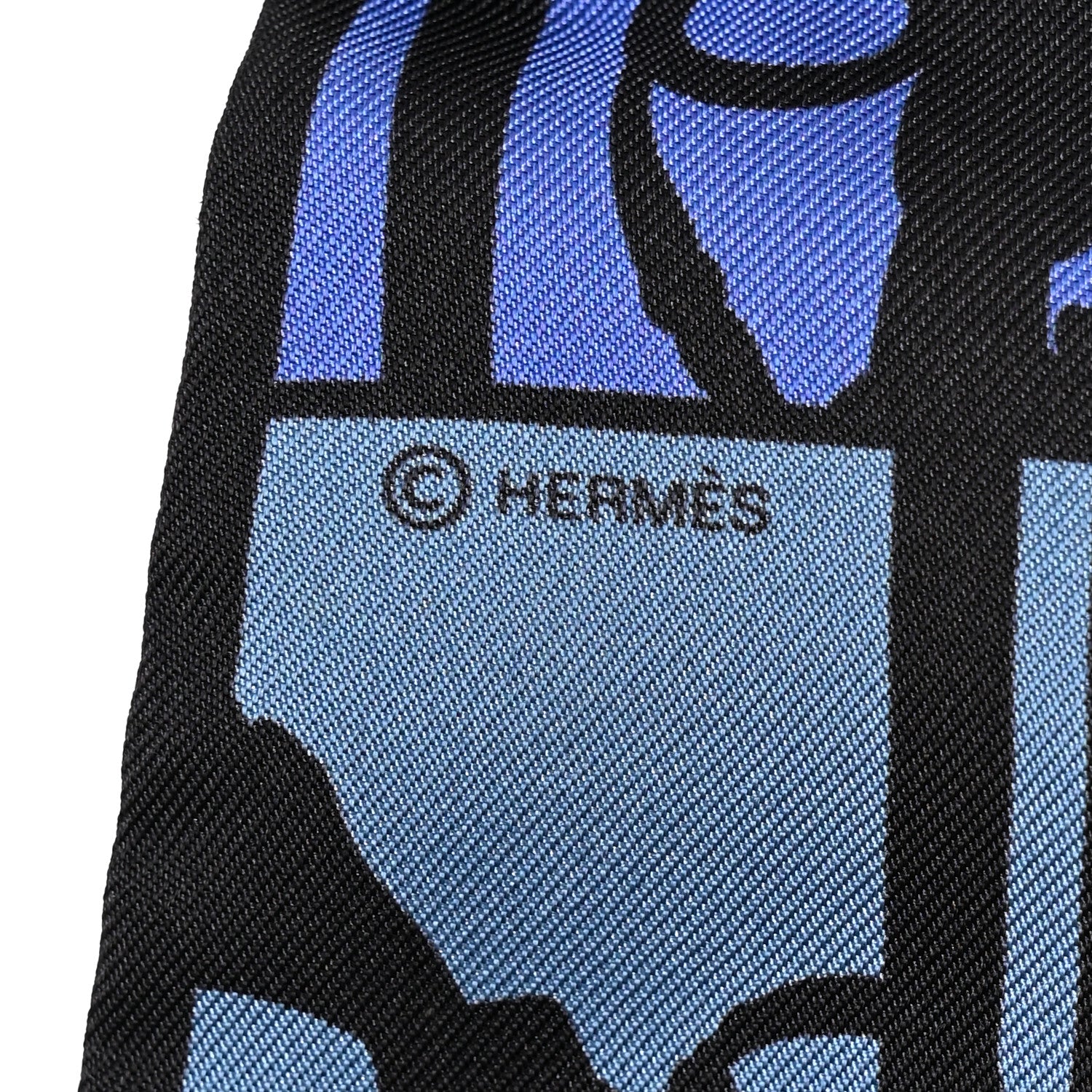 Hermes Silk Brides de Gala En Desordre Twilly Blue Purple Multicolor 4 of 4