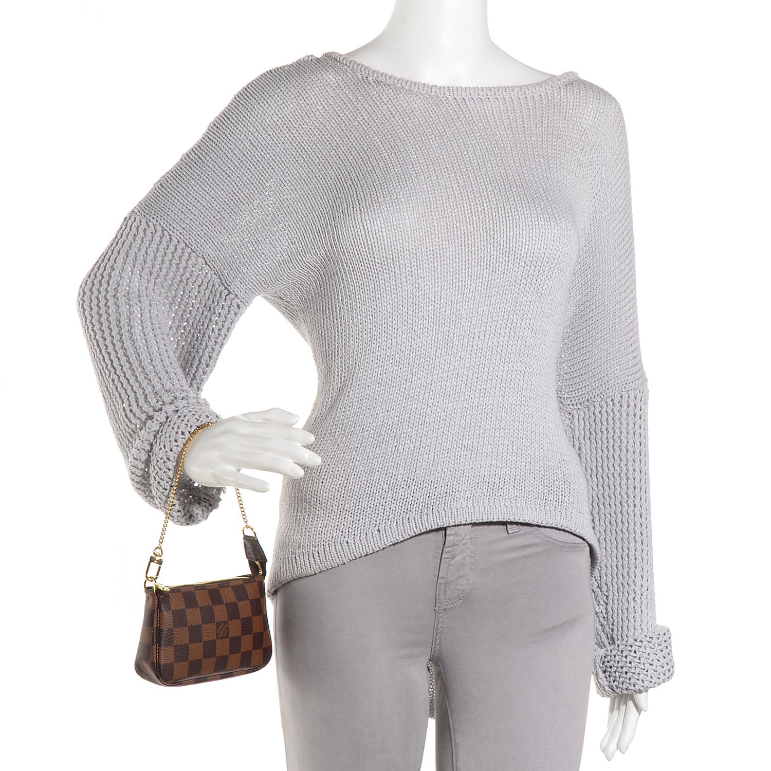 Louis Vuitton Damier Ebene Mini Pochette Accessories 2 of 8