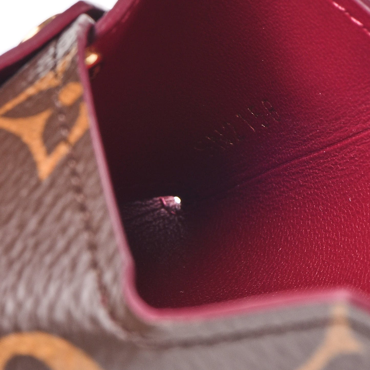 Monogram Small Kirigami Pochette Insert Fuchsia