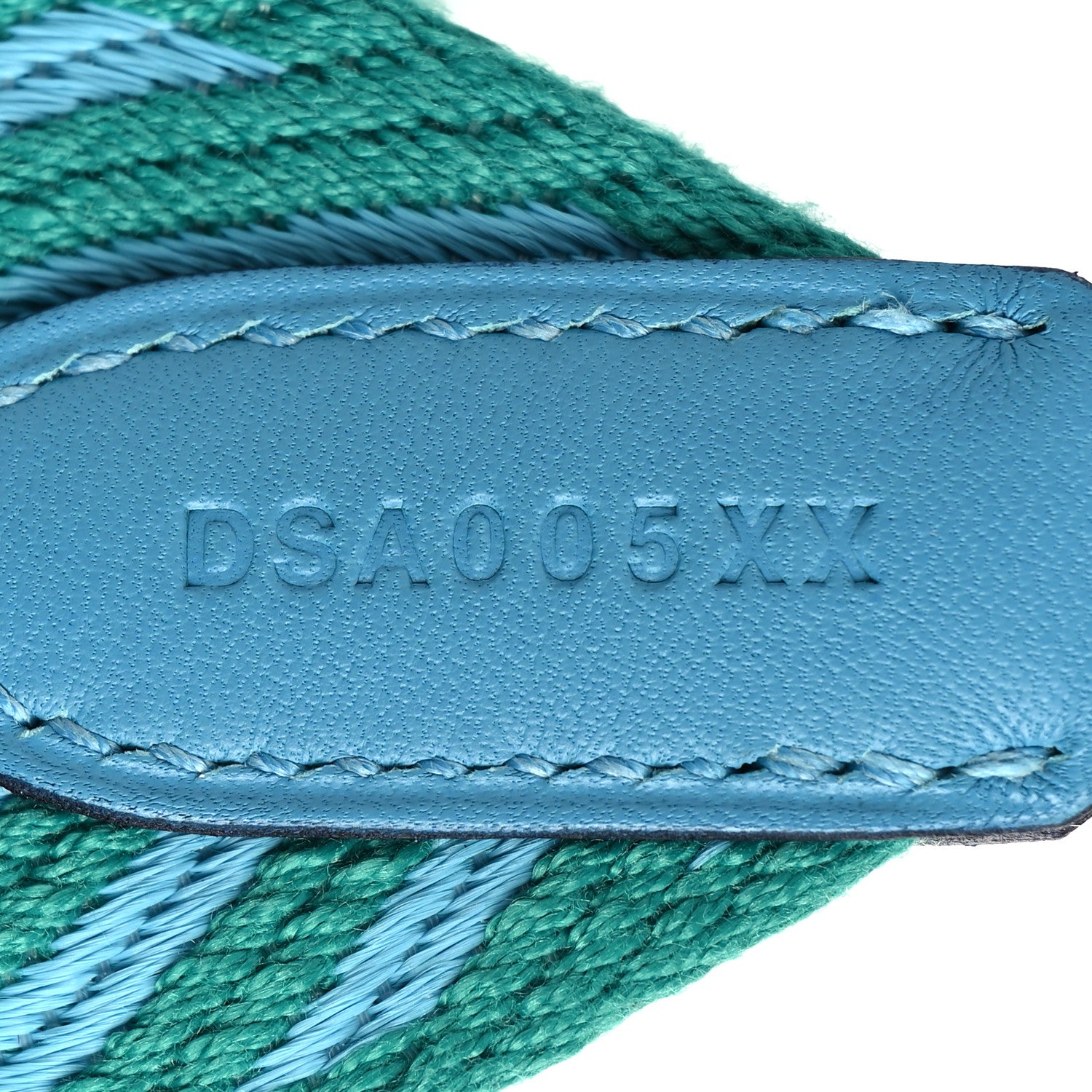 Hermes Toile Swift 50mm Sangle ZigZag Shoulder Strap Bleu du Nord Vert Veronese 5 of 5