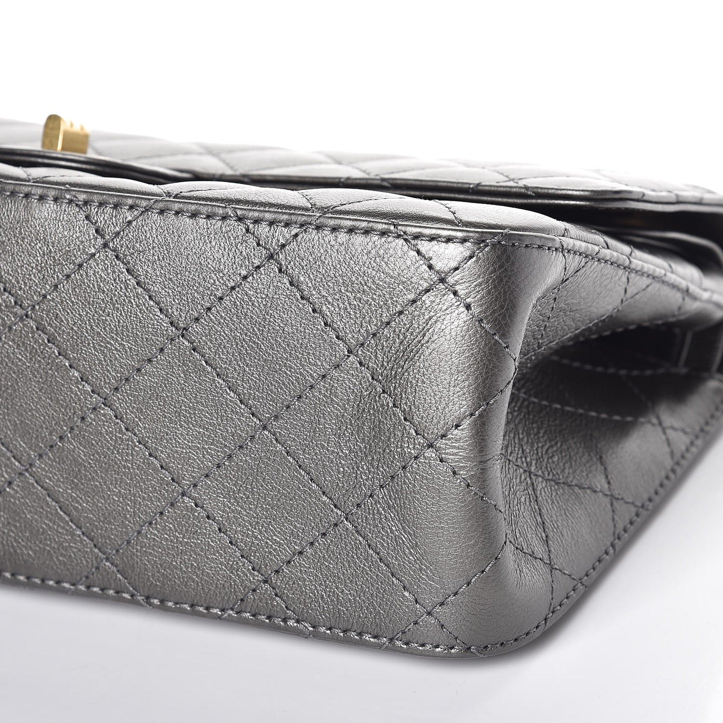 Metallic Calfskin Quilted 2.55 Reissue 226 Flap Charcoal
