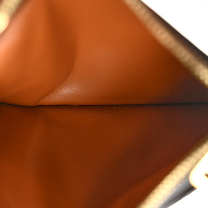 Celine Triomphe Canvas Zipped Card Holder Tan 5 of 12