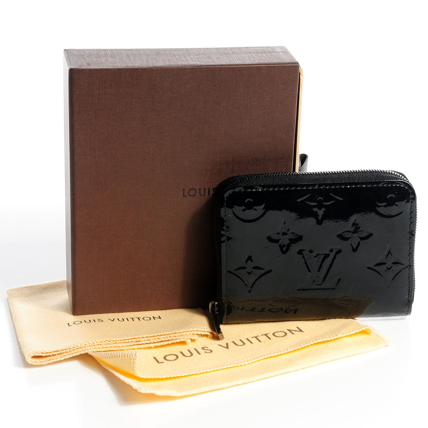 Vernis Zippy Coin Purse Wallet Noir Magnetique