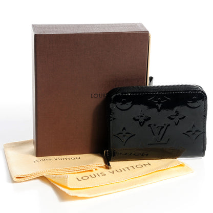 Louis Vuitton Vernis Zippy Coin Purse Wallet Noir Magnetique 5 of 8