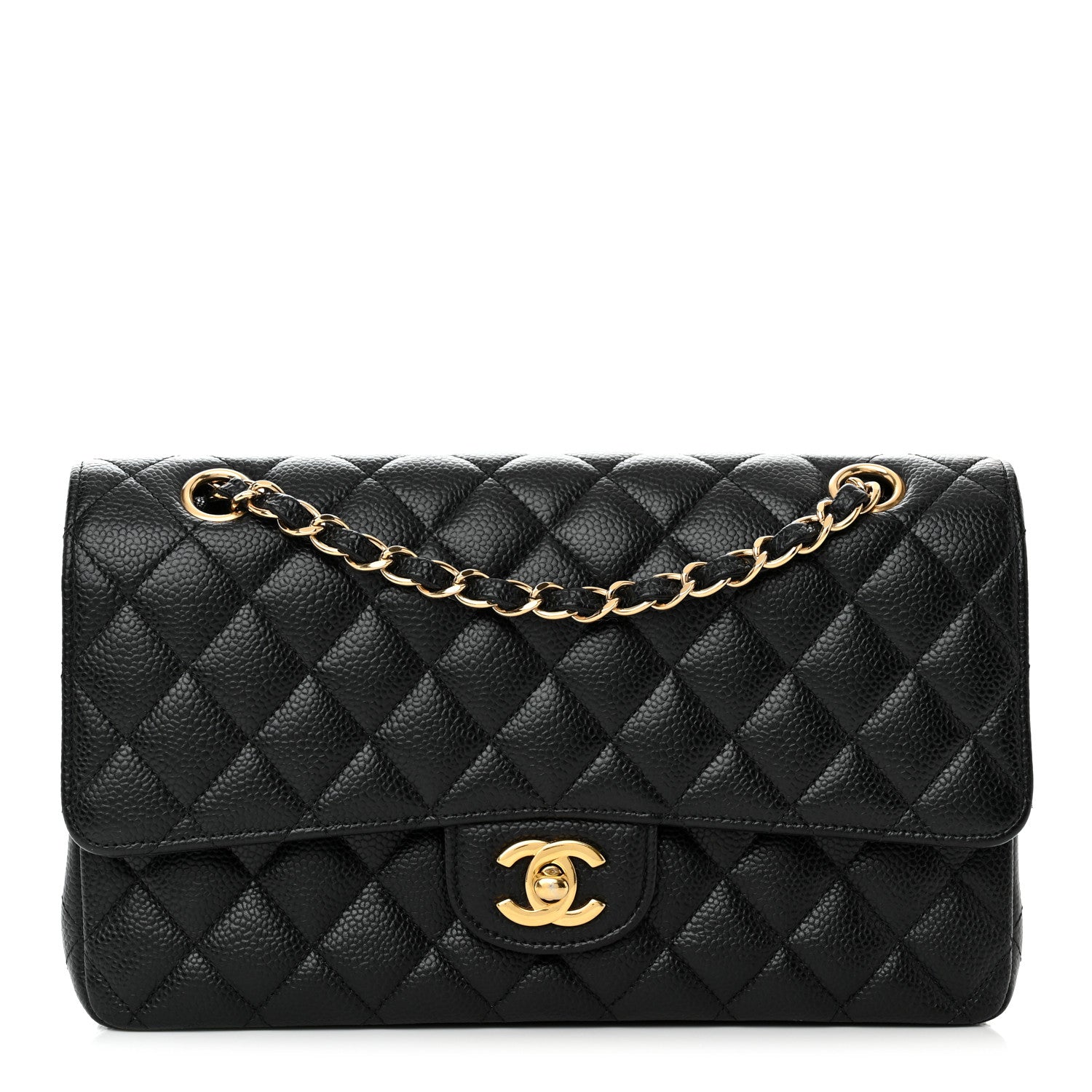 Chanel Caviar Quilted Medium Double Flap Black 1 of 10
