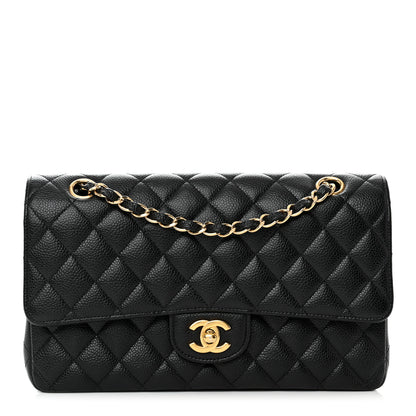 Chanel Caviar Quilted Medium Double Flap Black 1 of 10
