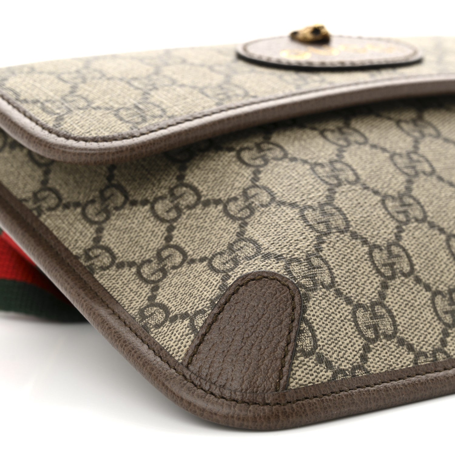 Gucci GG Supreme Monogram Neo Vintage Web Belt Bag Brown 9 of 10