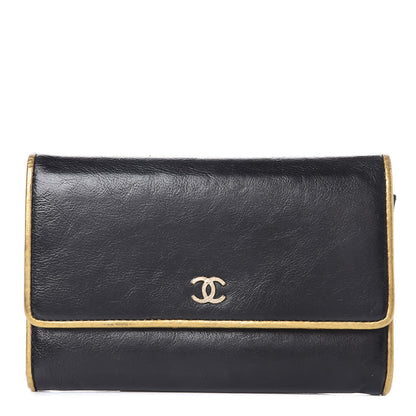 Chanel Calfskin CC Flap Wallet Black 1 of 14