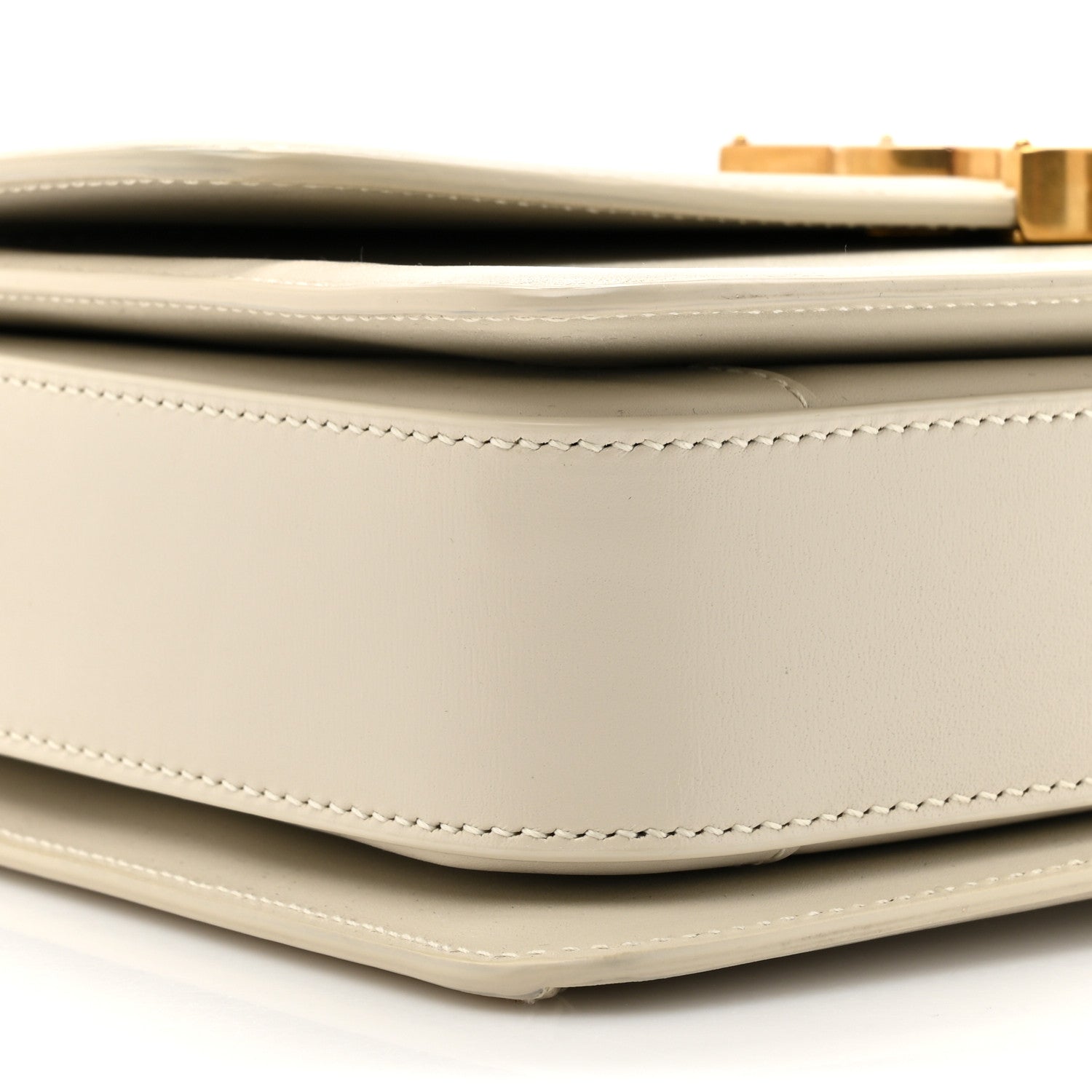 Saint Laurent Box Calfskin Monogram Medium Solferino Satchel Crema Soft 10 of 18