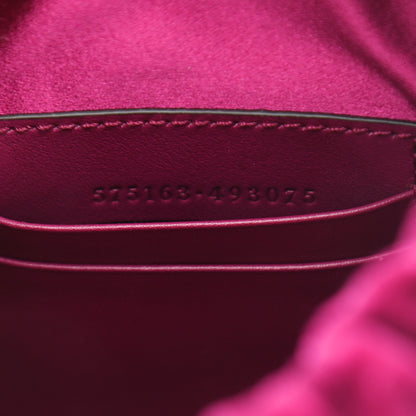 Gucci Velvet Matelasse Mini GG Marmont 2.0 Bucket Bag Fuchsia Violet Cyclamen 6 of 11