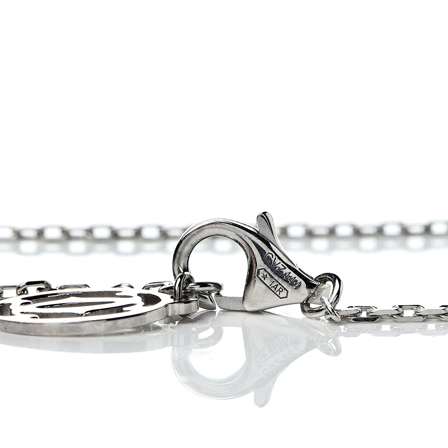 18K White Gold Diamond LM D'Amour Pendant Necklace