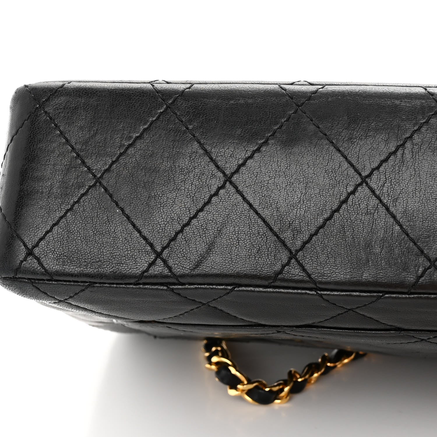 Chanel Lambskin Quilted Medium Single Flap Black 18 of 20