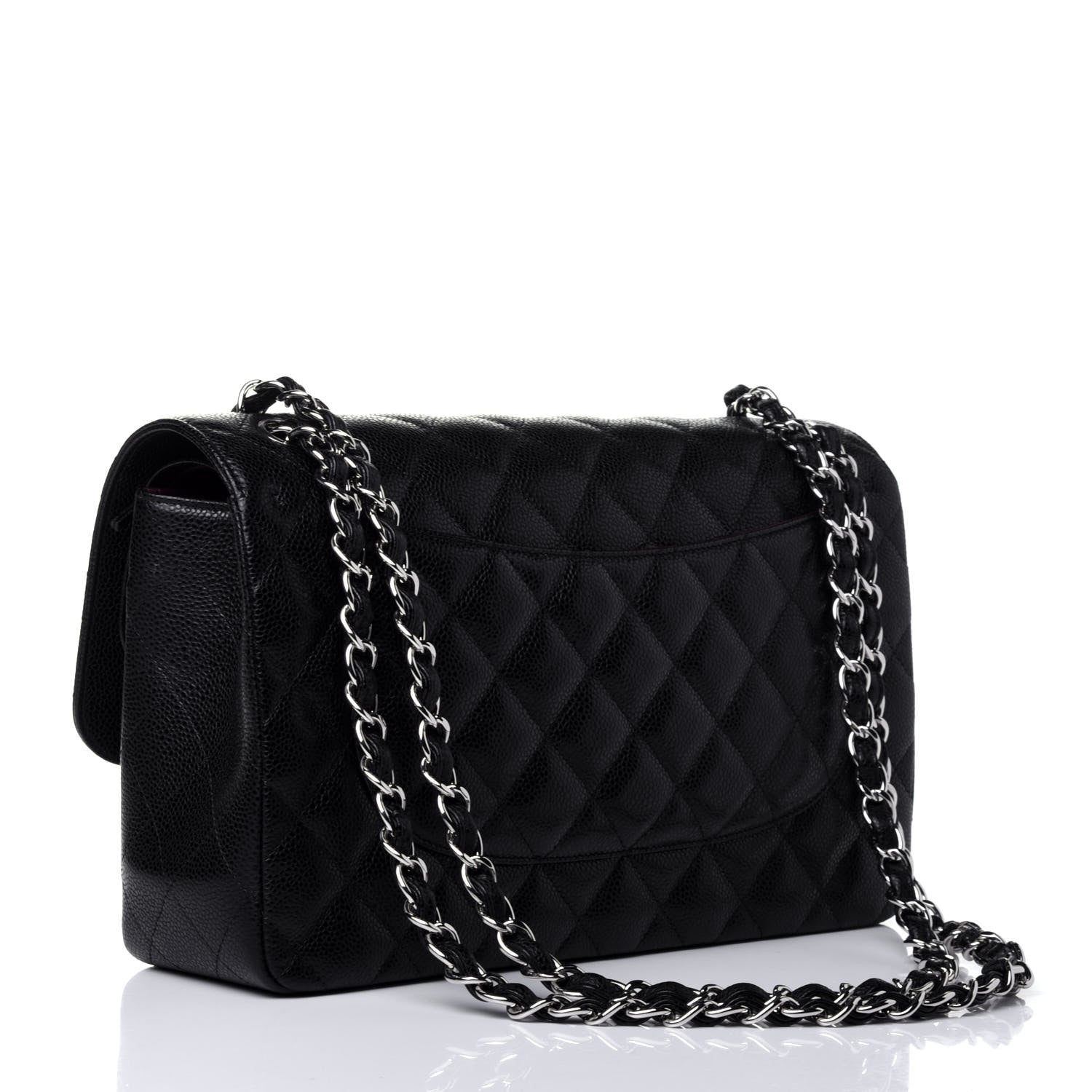 Chanel Caviar Quilted Jumbo Double Flap Black 2 of 4