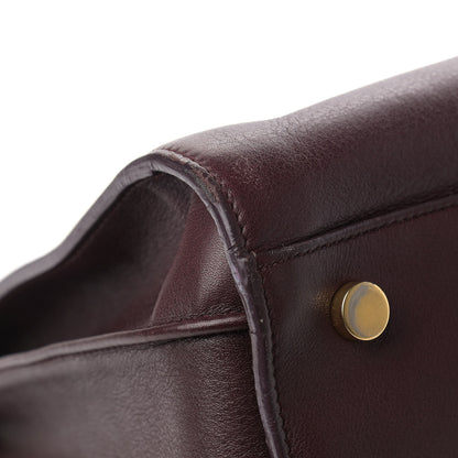 Saint Laurent Calfskin Small Sac De Jour Amarena 10 of 22