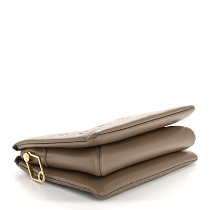 Louis Vuitton Lambskin Embossed Monogram Coussin PM Taupe 4 of 13