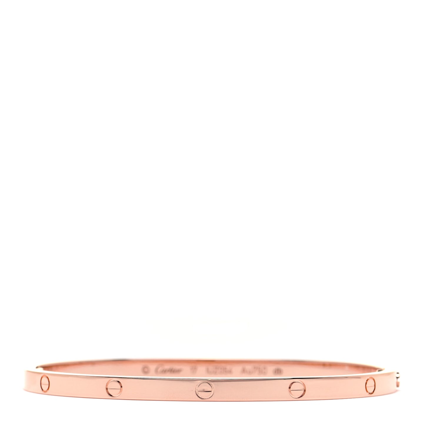 18K Pink Gold Small LOVE Bracelet 17