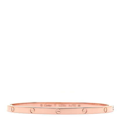 Cartier 18K Pink Gold Small LOVE Bracelet 17 1 of 6