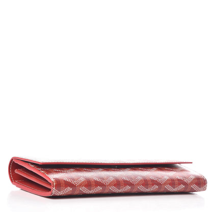 Goyard Goyardine Varenne Long Wallet Red 4 of 6