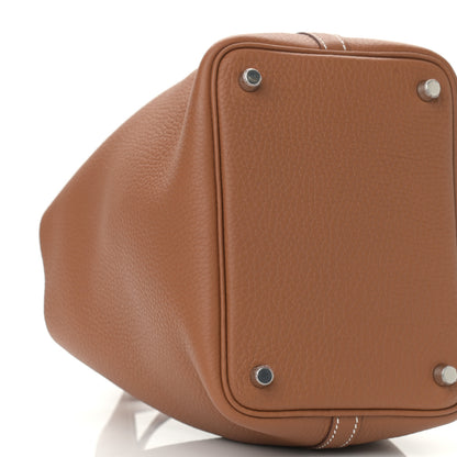 Hermes Taurillon Clemence Picotin Lock 18 PM Gold 9 of 10
