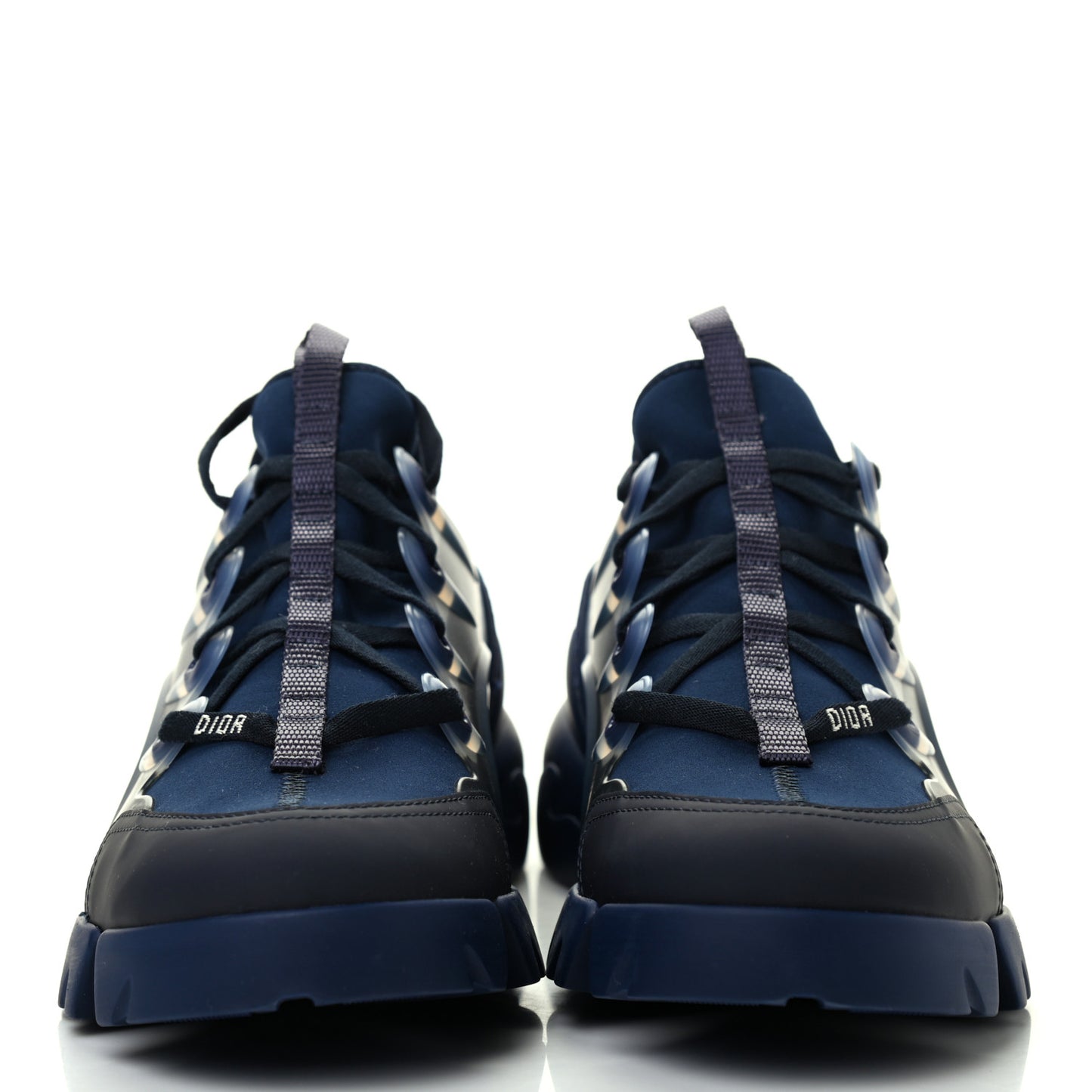 Neoprene Rubber Womens D-Connect Sneakers 40.5 Indigo Blue
