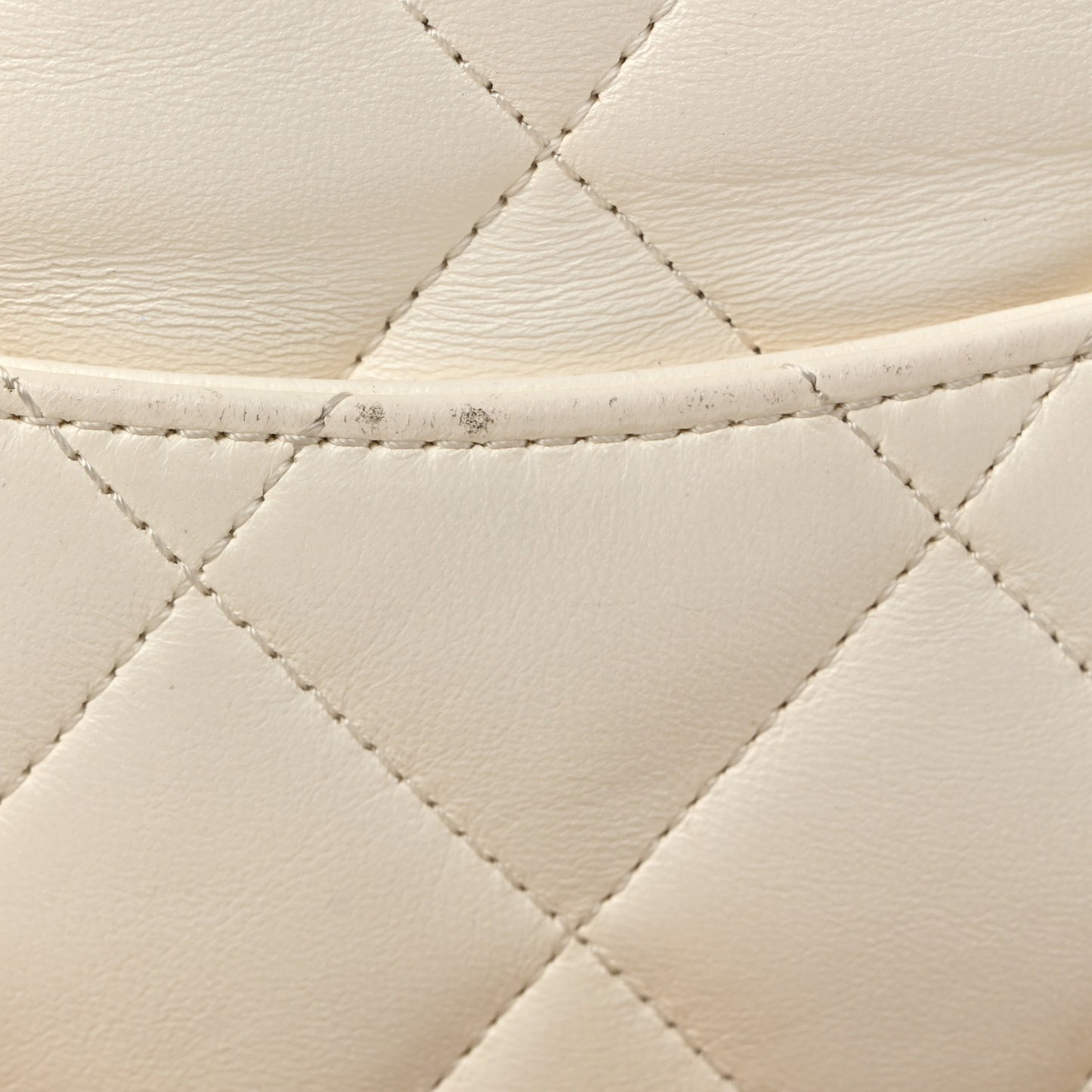 Lambskin Quilted Small CC Funky Town Flap White