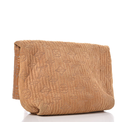 Louis Vuitton Suede Monogram Motard Afterdark Clutch Powder 3 of 8