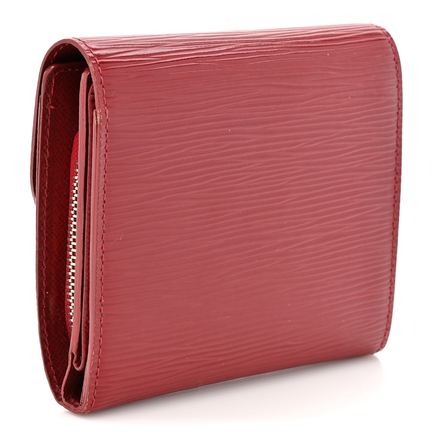 Louis Vuitton Epi Joey Wallet Rubis 3 of 13