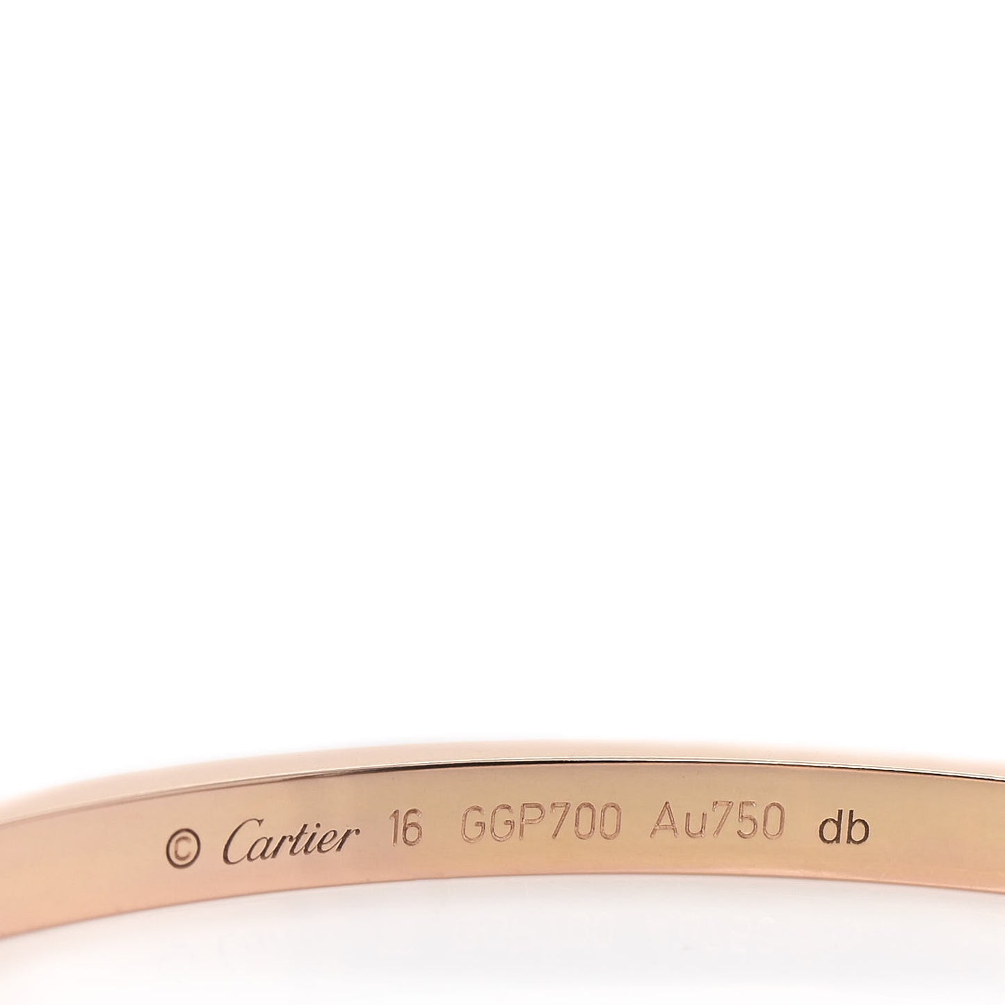 18K Pink Gold Small LOVE Bracelet 16