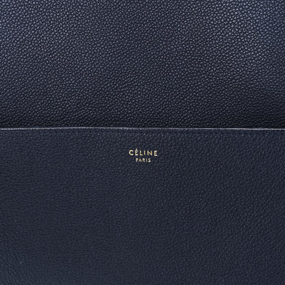 Celine Soft Grained Calfskin Sangle Bucket Bag Navy Blue 5 of 10