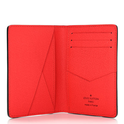 Louis Vuitton Taigarama Pocket Organizer NM Fire Red 5 of 8