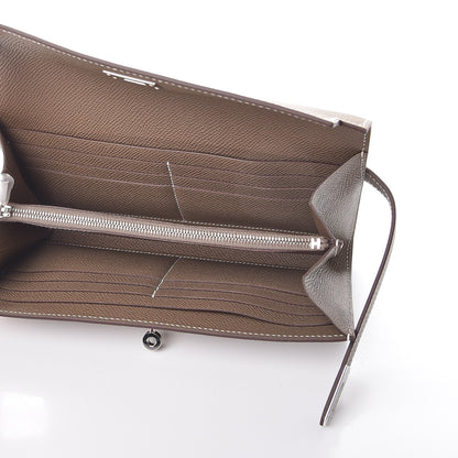 Hermes Epsom Kelly Longue Wallet Etoupe 5 of 8