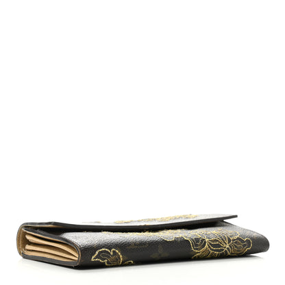Louis Vuitton Monogram Dentelle Sarah Wallet Gold 4 of 9