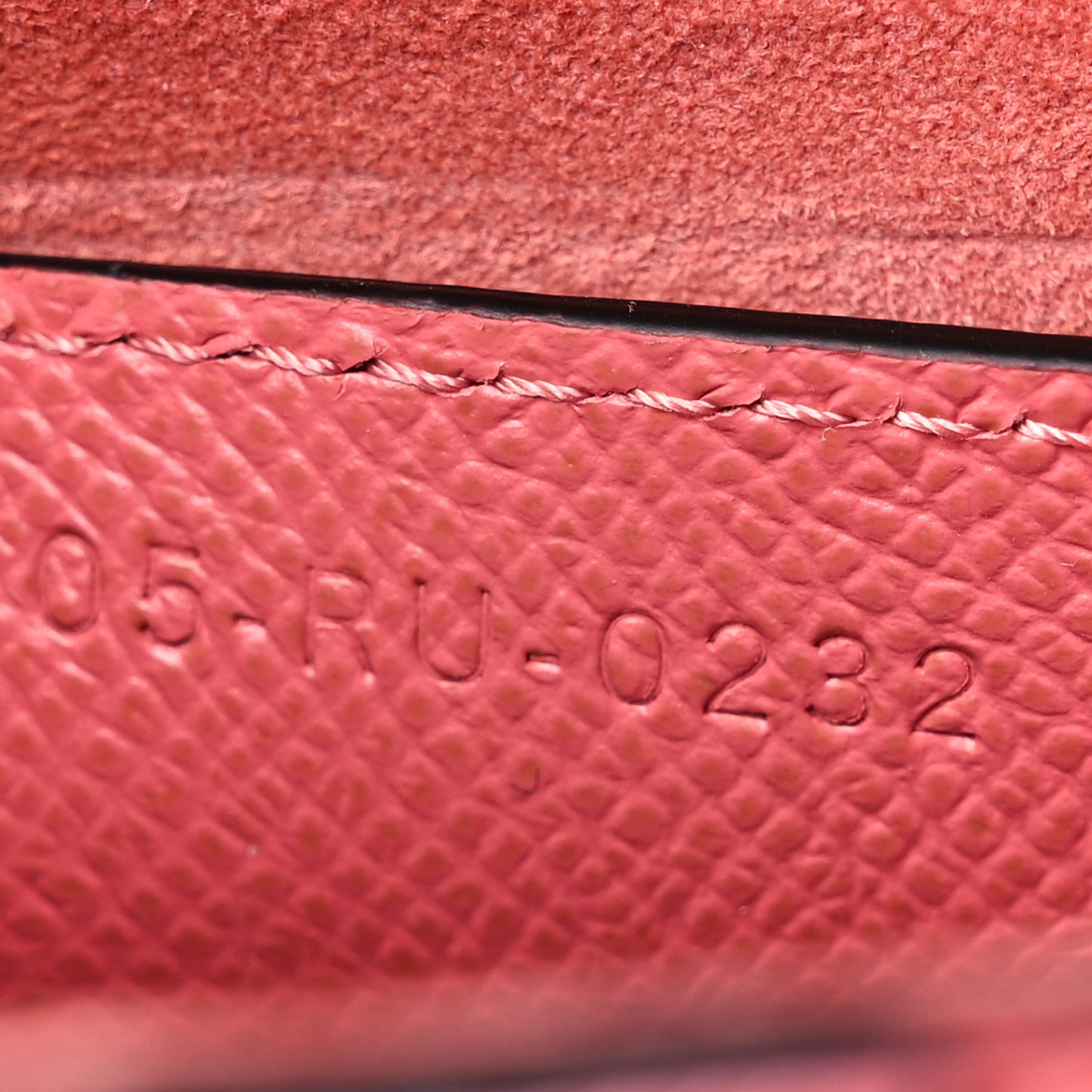 Grained Calfskin Saddle Bag Pink