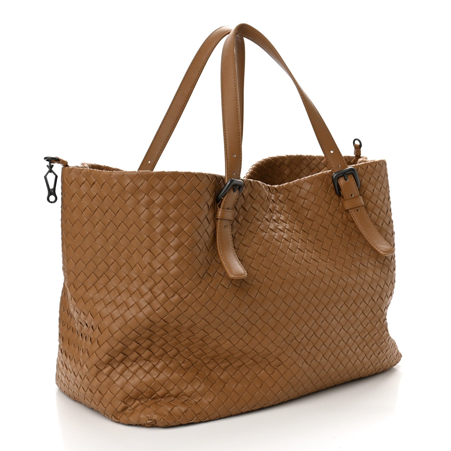 Nappa Intrecciato Large Seamless Tote Camel
