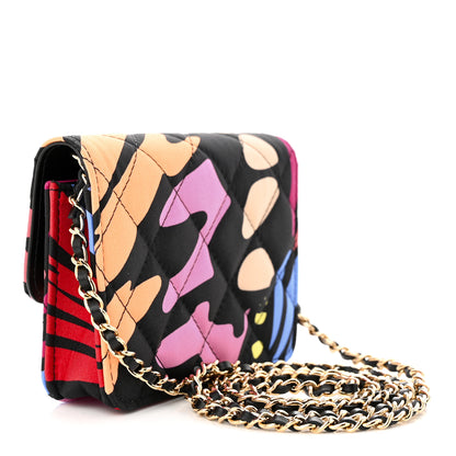Chanel Canvas Printed CC Mini Clutch With Chain Multicolor 3 of 10