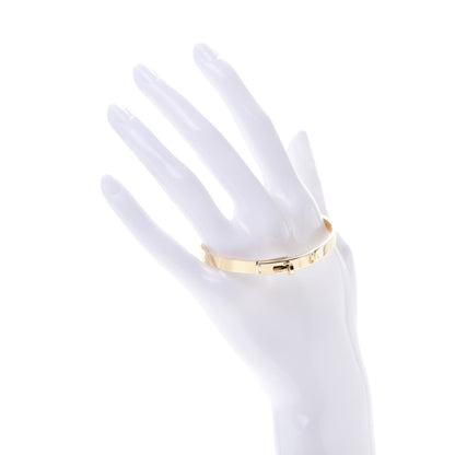 Hermes 18K Yellow Gold Diamond PM Kelly Bracelet SH 2 of 4