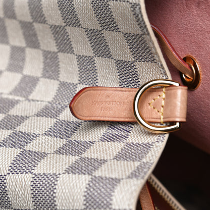 Louis Vuitton Damier Azur Braided Neonoe MM Peach Cream 6 of 12