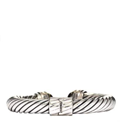 David Yurman Sterling Silver 14K Yellow Gold 10mm Cable Classics Bracelet 2 of 4