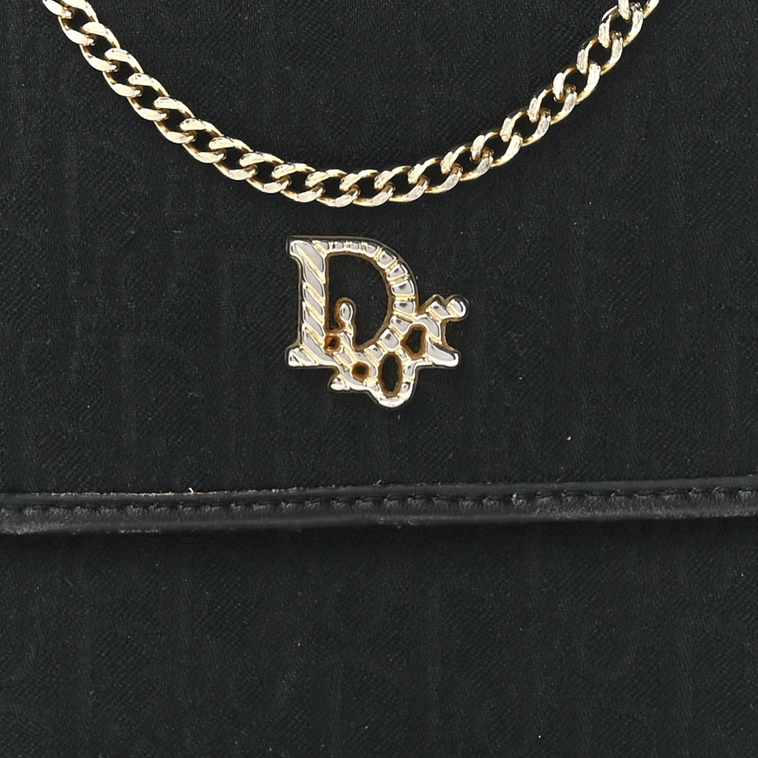 Christian Dior Monogram Chain Flap Black 6 of 9