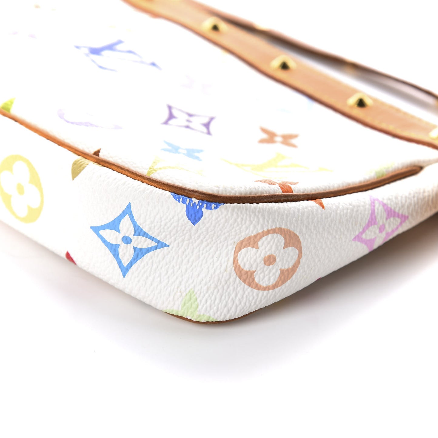 Monogram Multicolor Pochette Accessories White