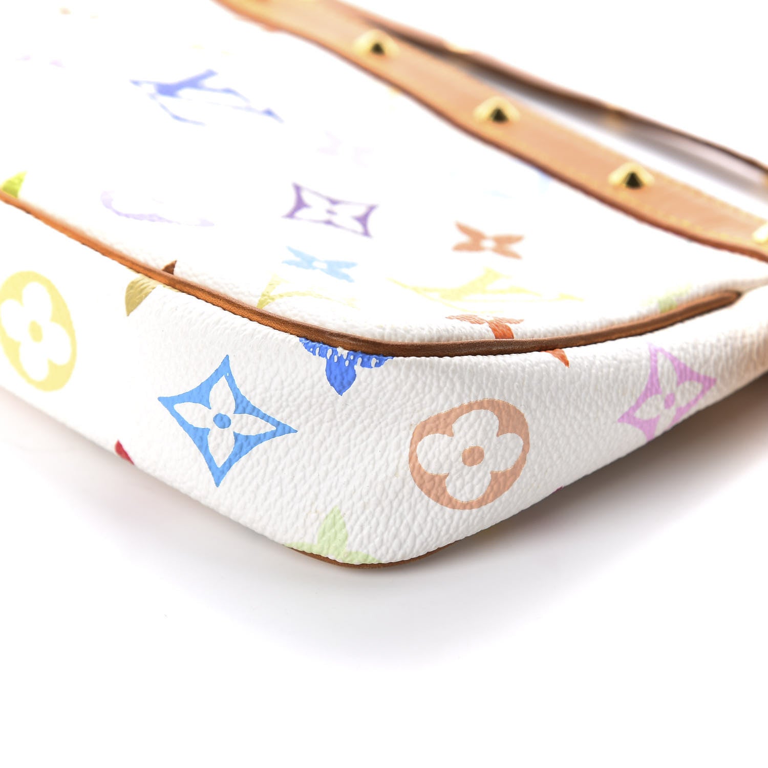 Louis Vuitton Monogram Multicolor Pochette Accessories White 6 of 8